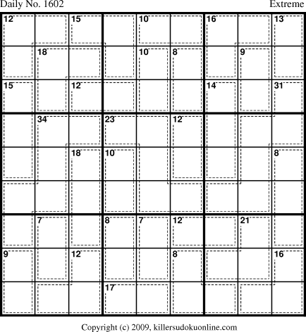 Killer Sudoku for 5/8/2010