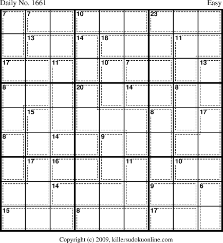 Killer Sudoku for 7/6/2010
