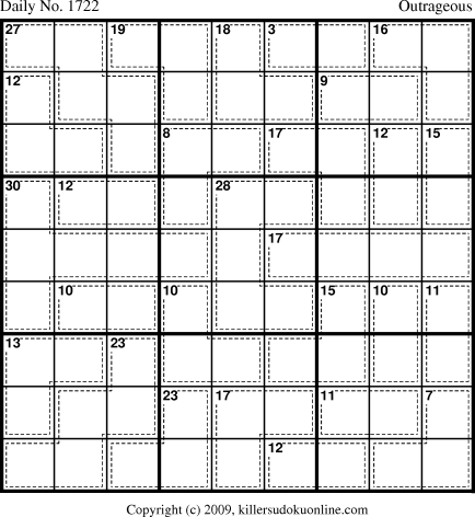 Killer Sudoku for 9/5/2010