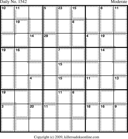 Killer Sudoku for 3/9/2010