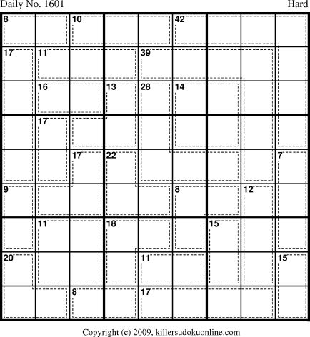 Killer Sudoku for 5/7/2010
