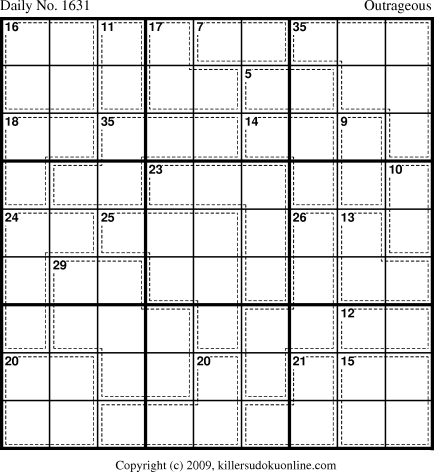 Killer Sudoku for 6/6/2010