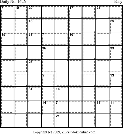 Killer Sudoku for 6/1/2010