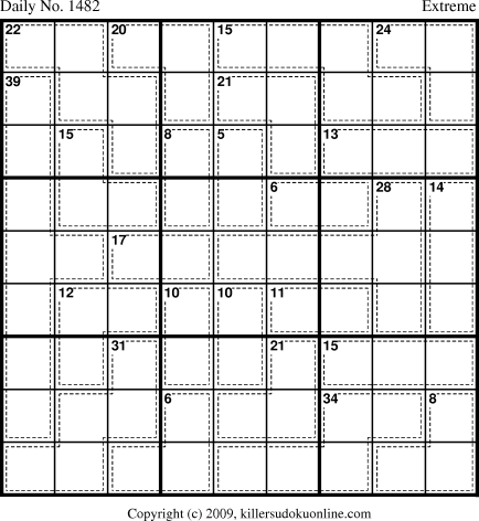 Killer Sudoku for 1/8/2010