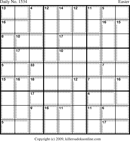 Killer Sudoku for 3/1/2010