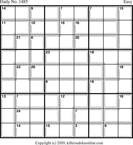 Killer Sudoku for 1/11/2010