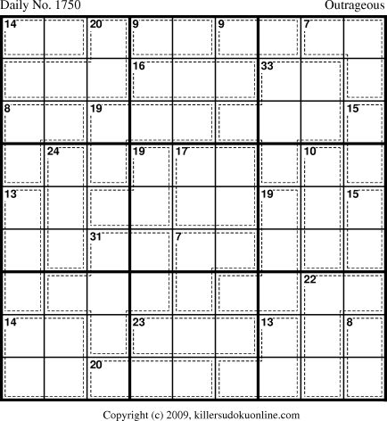 Killer Sudoku for 10/3/2010