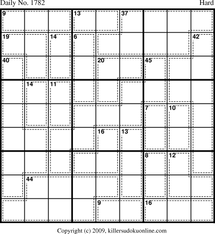 Killer Sudoku for 11/4/2010