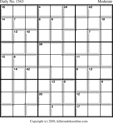 Killer Sudoku for 3/10/2010