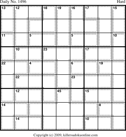 Killer Sudoku for 1/22/2010