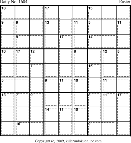 Killer Sudoku for 5/10/2010