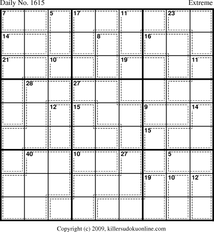 Killer Sudoku for 5/21/2010