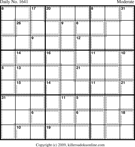 Killer Sudoku for 6/16/2010