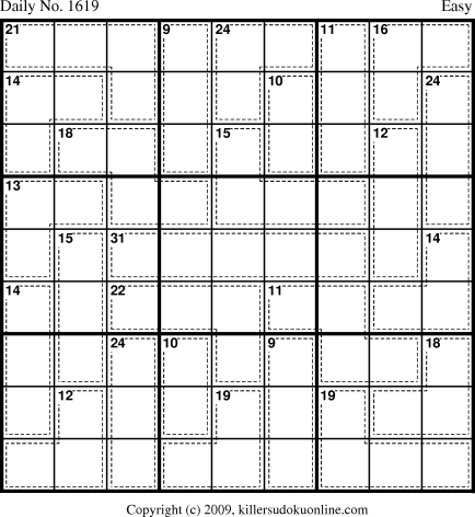 Killer Sudoku for 5/25/2010
