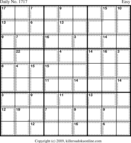 Killer Sudoku for 8/31/2010