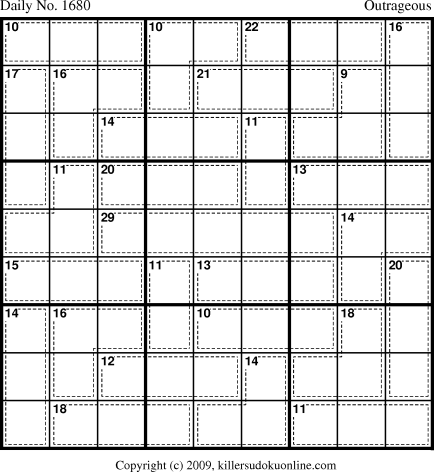Killer Sudoku for 7/25/2010