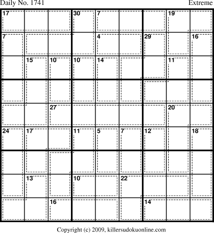 Killer Sudoku for 9/24/2010