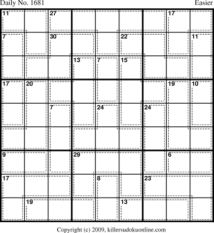 Killer Sudoku for 7/26/2010