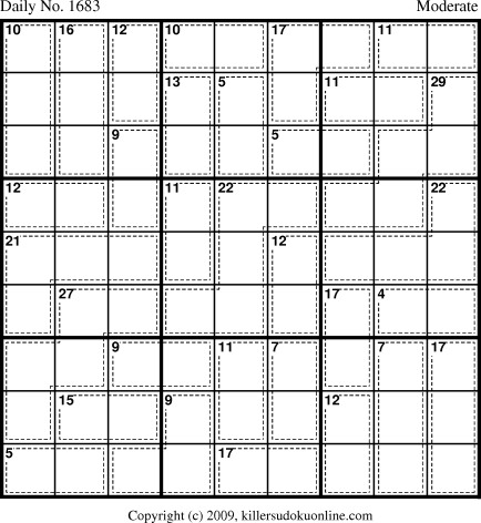 Killer Sudoku for 7/28/2010