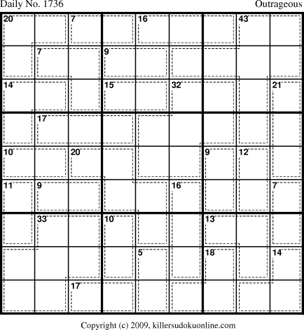 Killer Sudoku for 9/19/2010