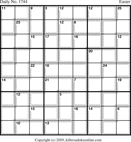 Killer Sudoku for 9/27/2010
