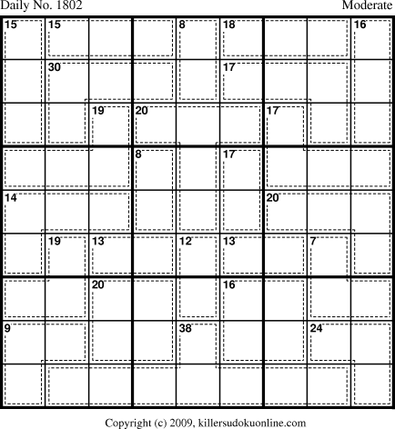 Killer Sudoku for 11/24/2010