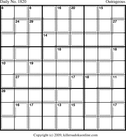 Killer Sudoku for 12/12/2010
