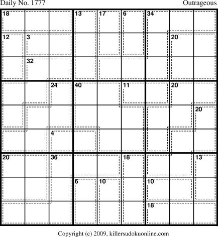 Killer Sudoku for 10/30/2010