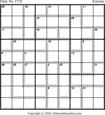 Killer Sudoku for 10/29/2010