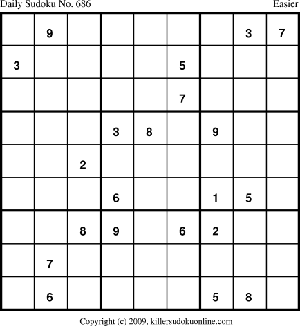 Killer Sudoku for 1/18/2010