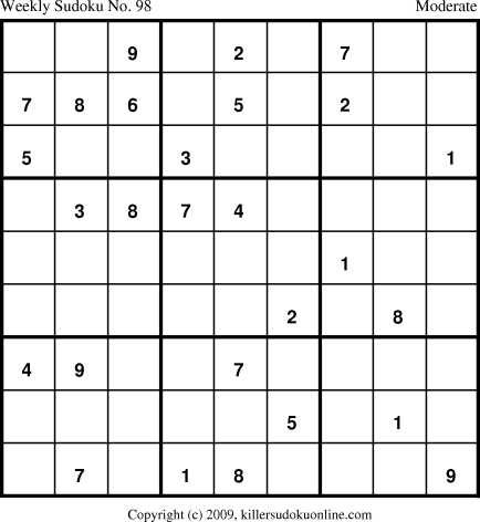 Killer Sudoku for 1/18/2010