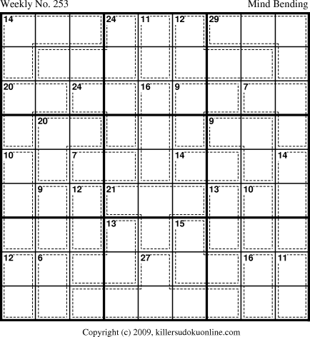 Killer Sudoku for 11/8/2010