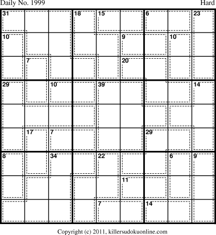 Killer Sudoku for 6/9/2011