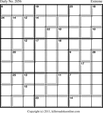 Killer Sudoku for 8/5/2011