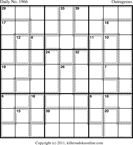 Killer Sudoku for 5/7/2011