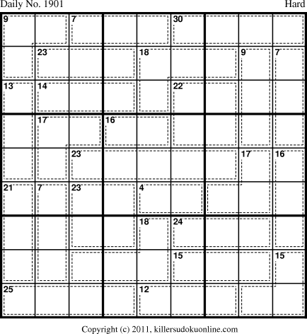 Killer Sudoku for 3/3/2011