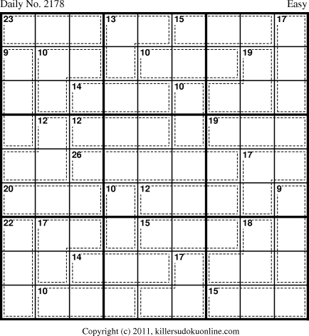 Killer Sudoku for 12/5/2011