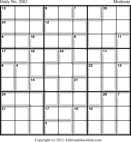 Killer Sudoku for 8/31/2011