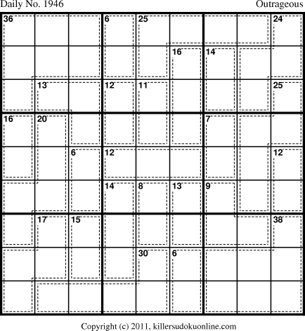 Killer Sudoku for 4/17/2011