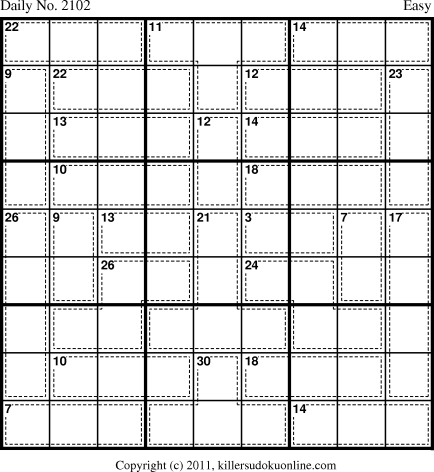 Killer Sudoku for 9/20/2011