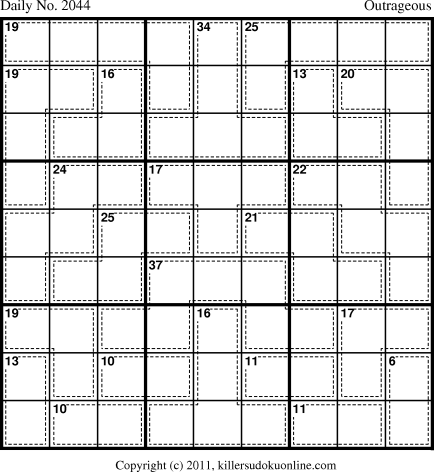 Killer Sudoku for 7/24/2011