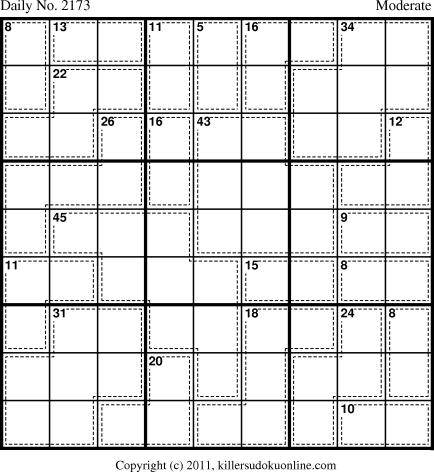 Killer Sudoku for 11/30/2011
