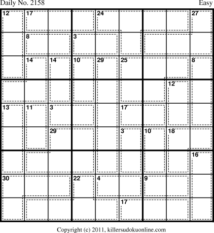 Killer Sudoku for 11/15/2011