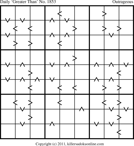 Killer Sudoku for 5/11/2011