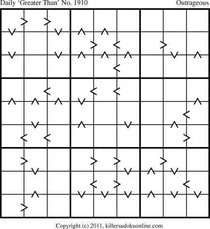 Killer Sudoku for 7/7/2011