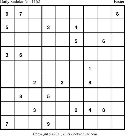 Killer Sudoku for 5/9/2011