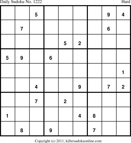 Killer Sudoku for 7/8/2011