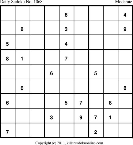 Killer Sudoku for 2/4/2011