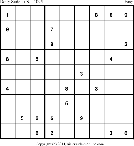 Killer Sudoku for 3/3/2011