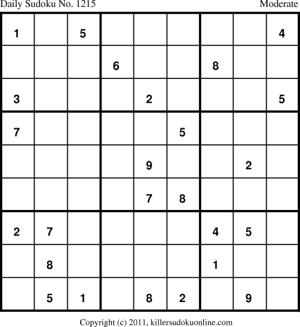 Killer Sudoku for 7/1/2011